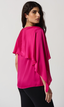 Load image into Gallery viewer, Joseph Ribkoff Satin Layered Top with Boat Neck Top