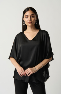 Joseph Ribkoff Satin Cape Top