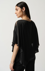 Joseph Ribkoff Satin Cape Top