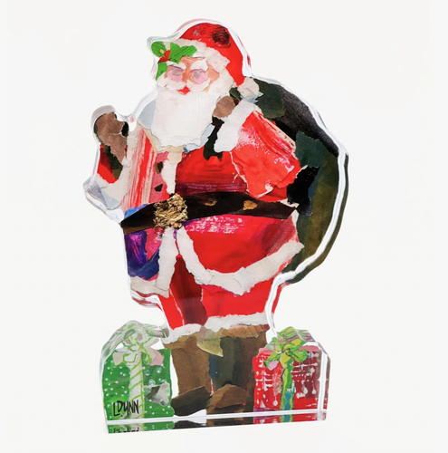 Lauren Dunn Jolly Ol' St. Nick Acrylic Block