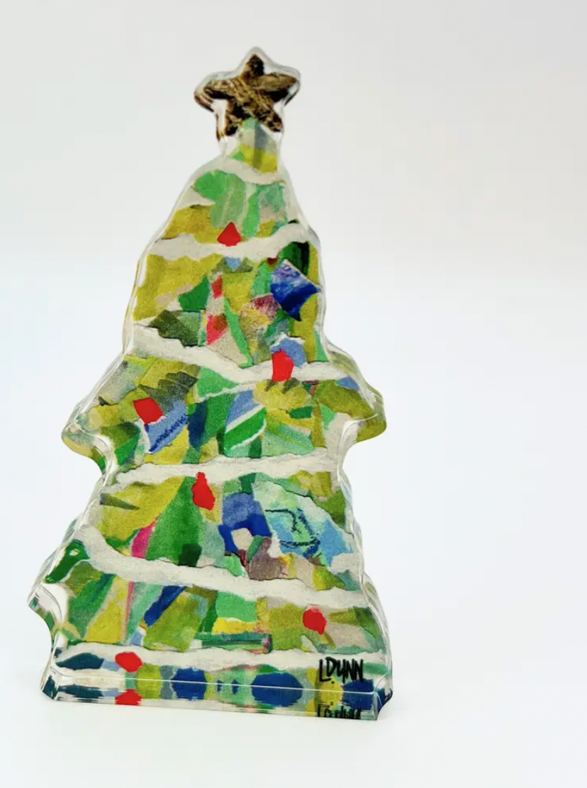 Lauren Dunn Bright Green Adorned Tree- Bitty