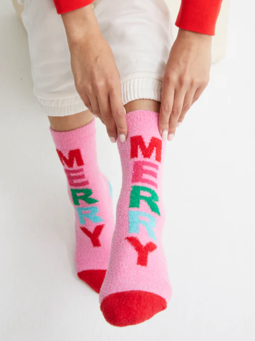 Shiraleah Merry Socks, Pink