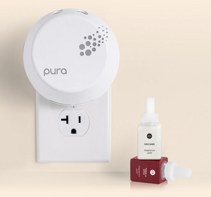 CB + Pura Smart Home Diffuser Kit, Tinsel & Spice & Volcano