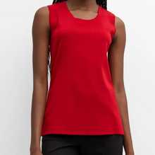 Load image into Gallery viewer, Multiples Red Jewel Neck Tank Sweater