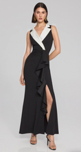 Load image into Gallery viewer, Joseph Ribkoff Tuxedo Style Trumpet Gown