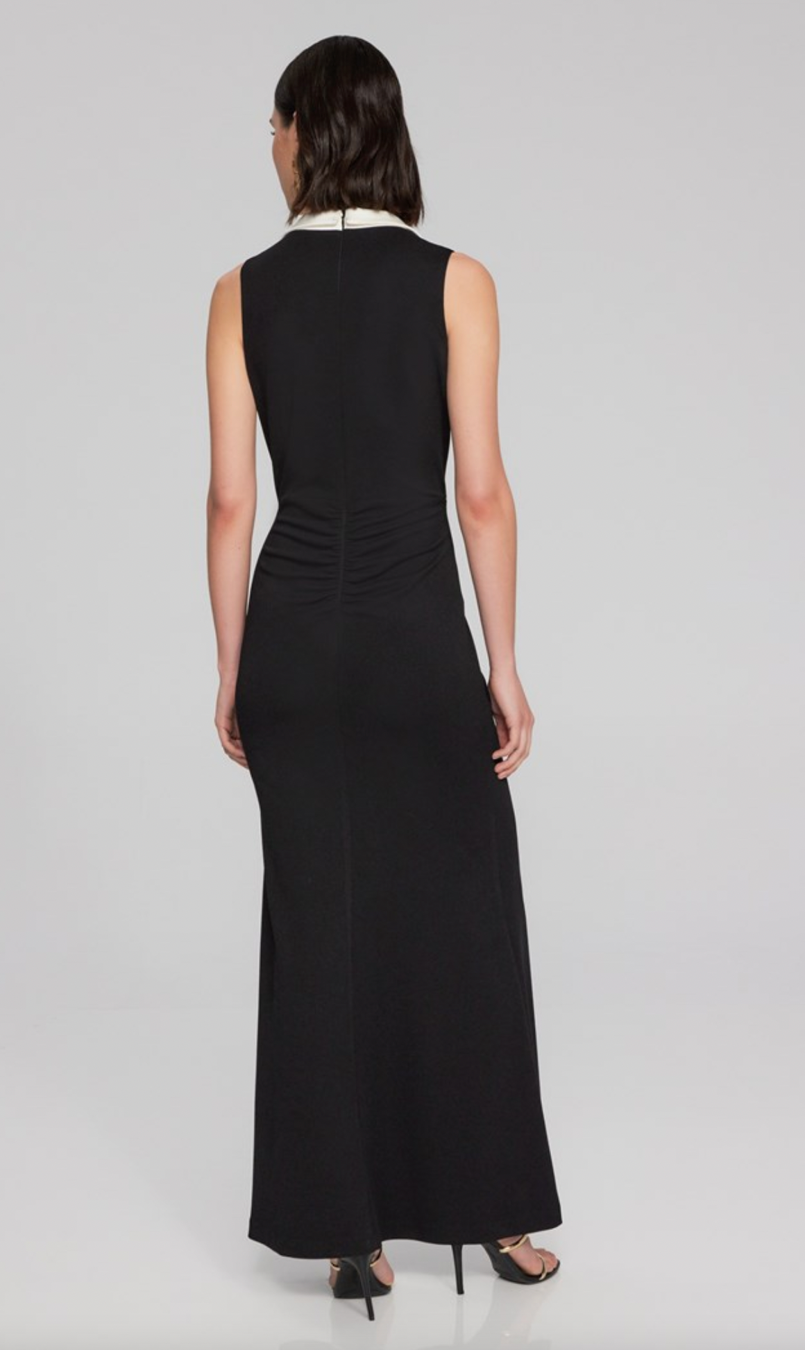 Joseph Ribkoff Tuxedo Style Trumpet Gown Modern Dress Joseph Ribkoff Tuxedo Style Trumpet Gown Modern Dress