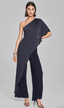 Load image into Gallery viewer, Joseph Ribkoff Satin and Silky One-Shoulder Jumpsuit