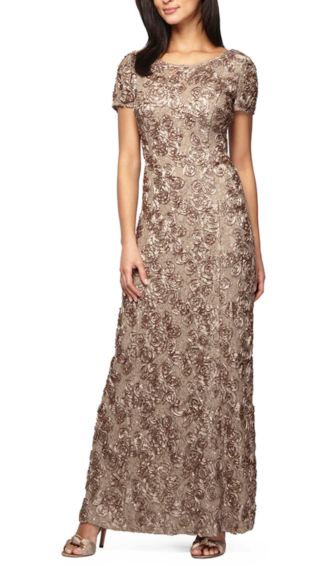 Alex Evenings A-line Rosette Dress – Modern Dress