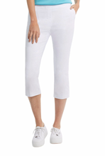 Load image into Gallery viewer, Tribal Flatten It Slimming Capris - White