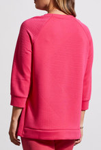 Load image into Gallery viewer, Tribal Raspberry Raglan Top