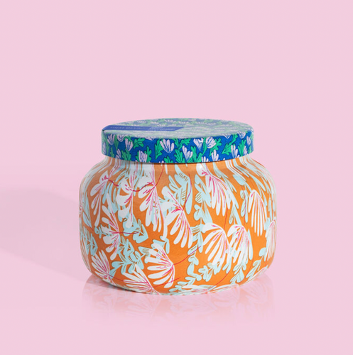 Capri Blue Pattern Play Candle