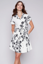 Load image into Gallery viewer, Charlie B. Black Floral Print Dress