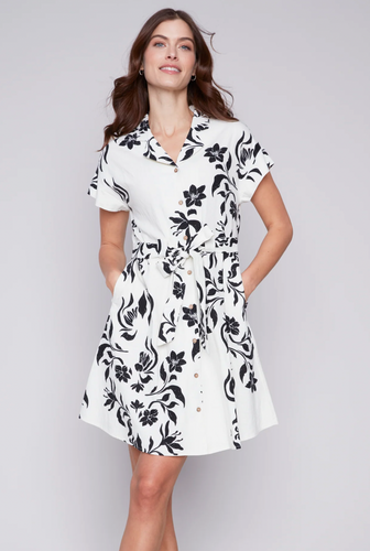 Charlie B. Black Floral Print Dress