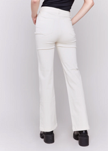 Load image into Gallery viewer, Charlie B Side Button Natural Flare Leg Pant