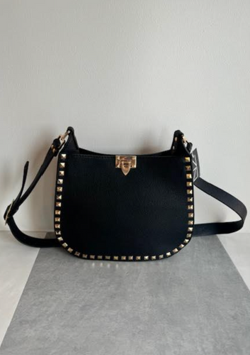 Black Gold Studded Purse