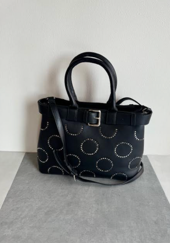 Black Silver Studded Purse