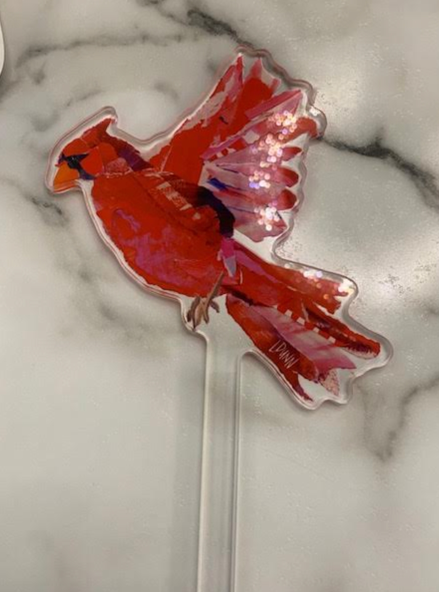 Lauren Dunn Cardinal in Flight Plant Stick - Thumbnail 3