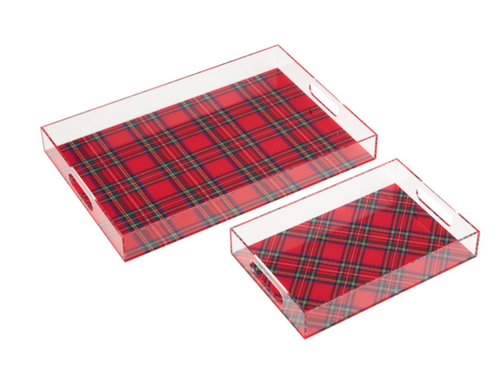 ACRYLIC TARTAN TRAYS