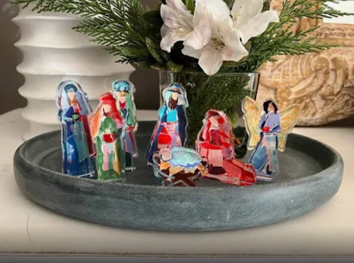 Acrylic Nativity Set - Small