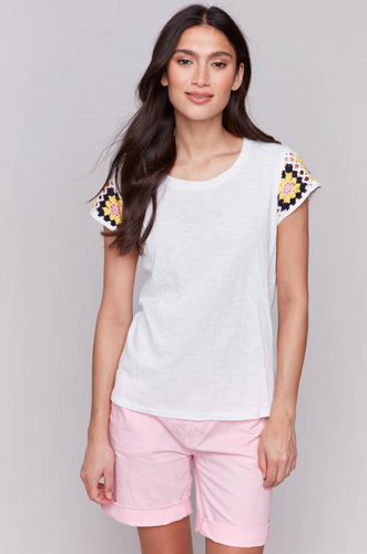 Charlie B Chite Crochet Cap Sleeve