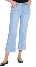 Load image into Gallery viewer, Multiples Flare Fringe Denim Crop Pant