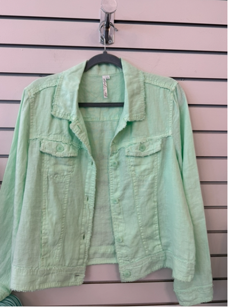Lulu B Lime Travel Jacket - LIN7403
