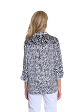 Load image into Gallery viewer, Multiples - Animal Print Cuffed Button Up