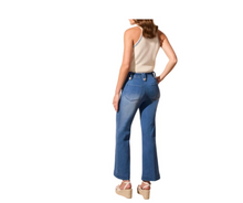 Load image into Gallery viewer, Tribal Denim Palazzo Pant
