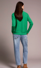 Load image into Gallery viewer, Soft Zip-Up V-Neck Sweater - Fieldgreen