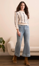 Load image into Gallery viewer, Brooke Cuffed Palazzo Jeans- Washed Blue
