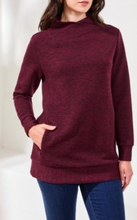 Load image into Gallery viewer, L/S Tunic w/ Invisible Pockets- Wine
