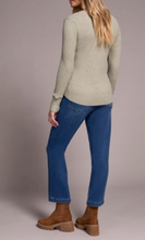 Load image into Gallery viewer, Henley Top w/ Buttons - Olive Leaf