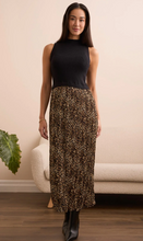 Load image into Gallery viewer, Cheetah Slvless Twofer Maxi Dress