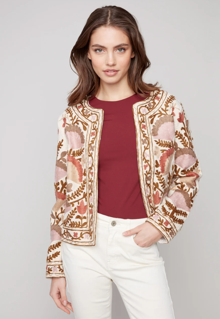 Edge to Edge Embroidered Jacket- Ceremony