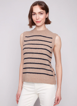 Load image into Gallery viewer, Charlie B Slvless V-Neck - Camel