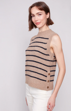 Load image into Gallery viewer, Charlie B Slvless V-Neck - Camel