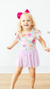Field Of Flowers S/S Twirl Leotard
