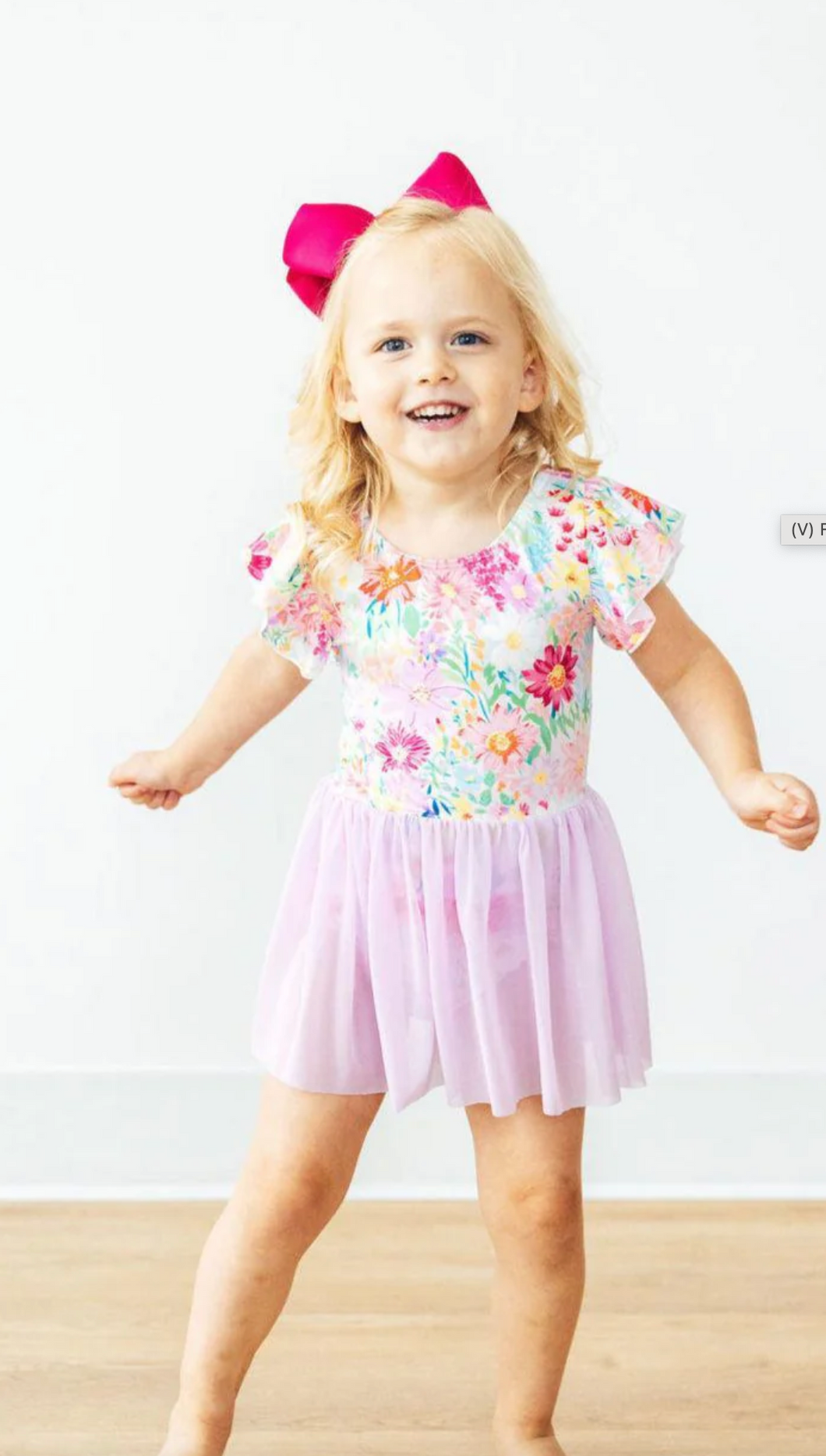 Field Of Flowers S/S Twirl Leotard