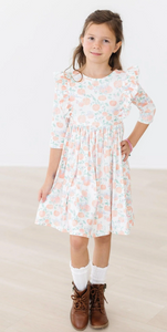 Pretty Pumpkin Ruffle Twirl Dress