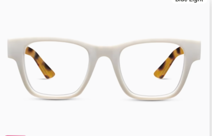 Bernadette +1.50 White/Tokyo Tortoise