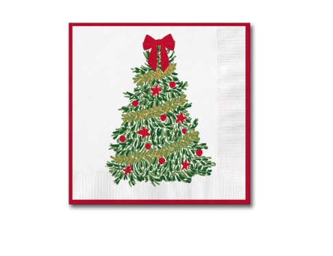 Cocktail Napkins Traditional Tree