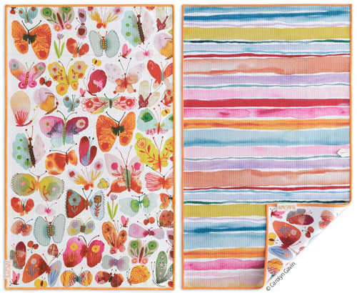 Belize Butterflies Mircofiber Towel