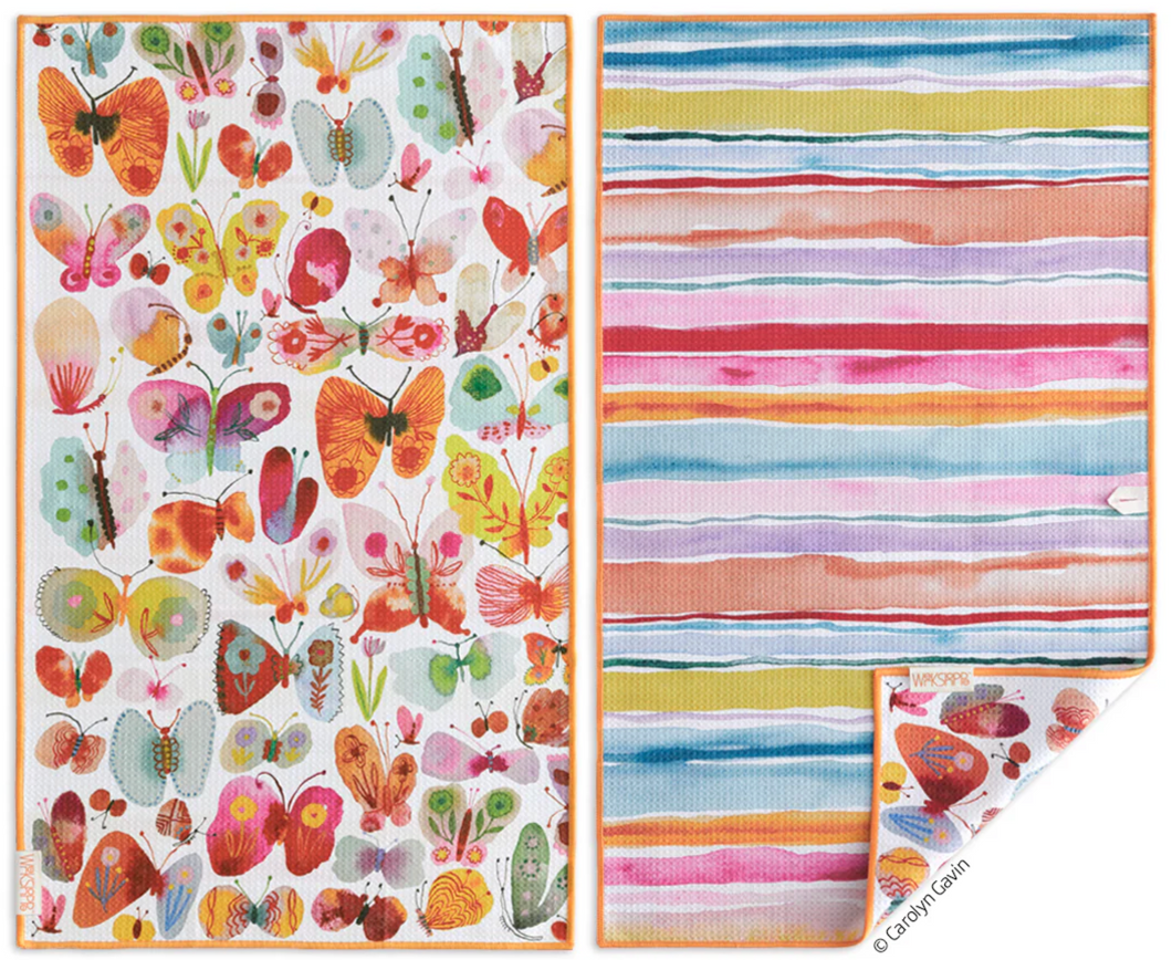 Belize Butterflies Mircofiber Towel