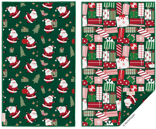 Santa's Gifts Microfiber Kitchen Towel