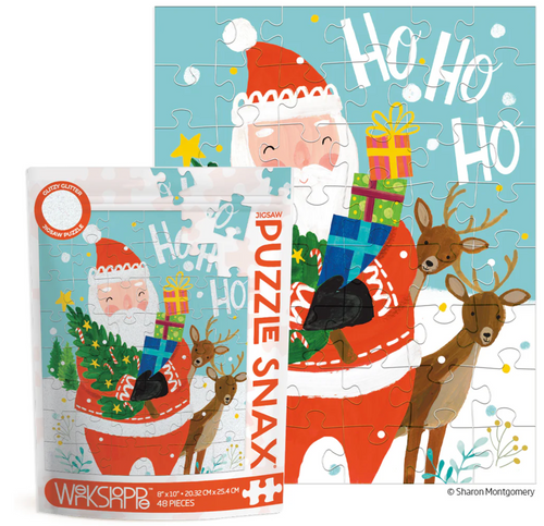 Ho Ho Ho Santa 48 Piece Puzzle Snax