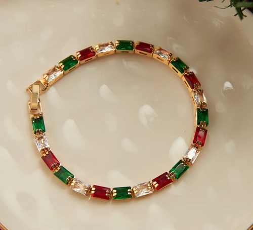 Stella Baguette Gemstone Bracelet
