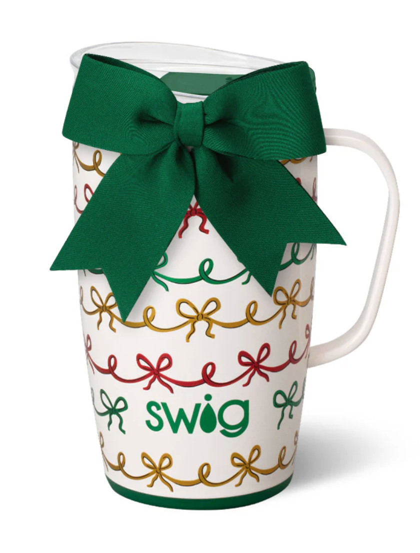 Christmas Bows Travel Mug