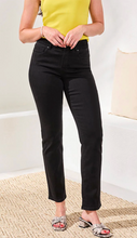 Load image into Gallery viewer, Tribal Sophia Straight Jean - Black