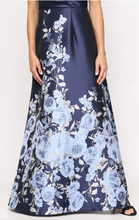 Load image into Gallery viewer, Long Off the Shoulder Printed Jacquard Gown with Pockets