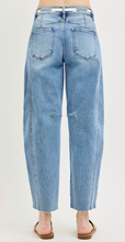Load image into Gallery viewer, Risen Slouchy Ankle Barrel Jeans w/ waistband